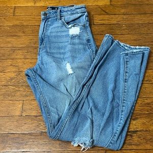 Hollister Distressed High Rise Dad Jean